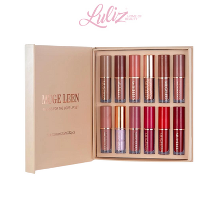 Muge Leen Thanks For The Love Lip Set 12 Pcs