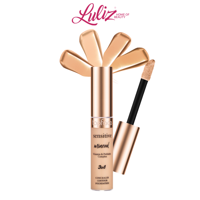 TOP FACE - Sensitive Mineral 3in1 Concealer, Contour & Foundation