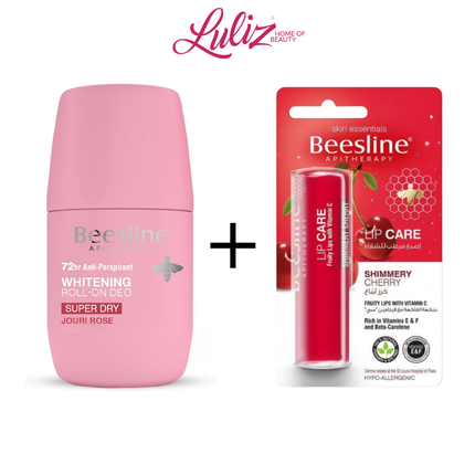Beesline Offer Deodorant Jouri Rose + Cherry Lip Balm Free