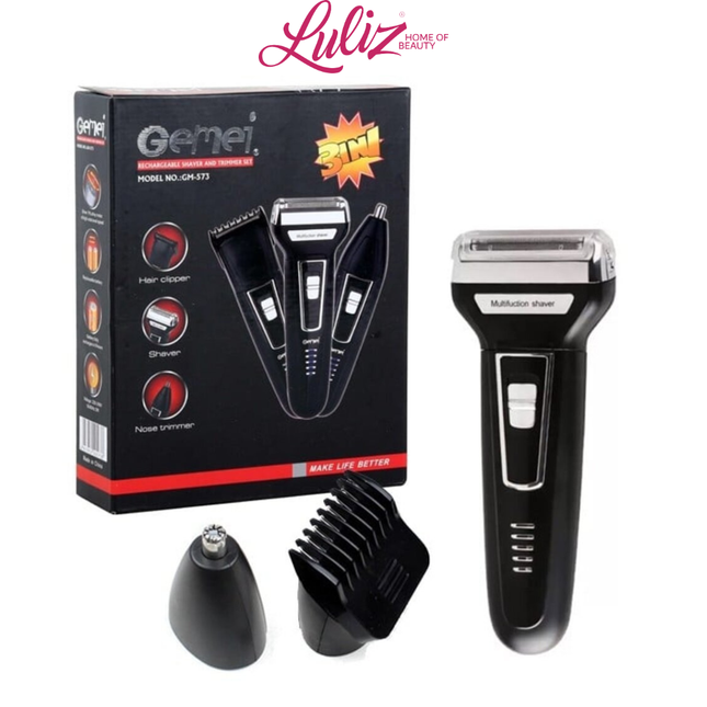 Geemy Rechargeable Shaver And Trimmer Set GM-573
