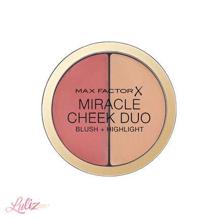 Max Factor Miracle Cheek Duo Cream Blush And Highlighter - 20 Brown Peach & Champagne