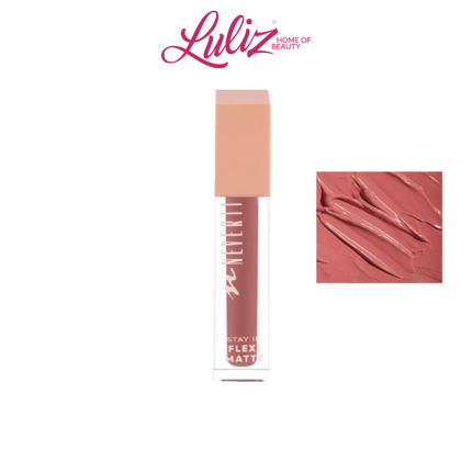 Neverti Stay In Flexi Matte Liquid Lipstick White Mocha Kiss 002