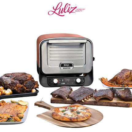 NINJA - Woodfire Electric Outdoor Oven, Artisan Pizza Maker and BBQ Smoker OO101UK