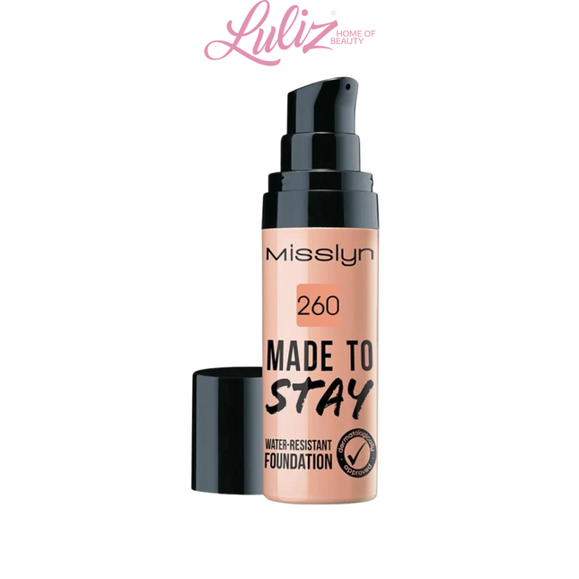 Misslyn Foundation Made to Stay Water Resistant Foundation 260