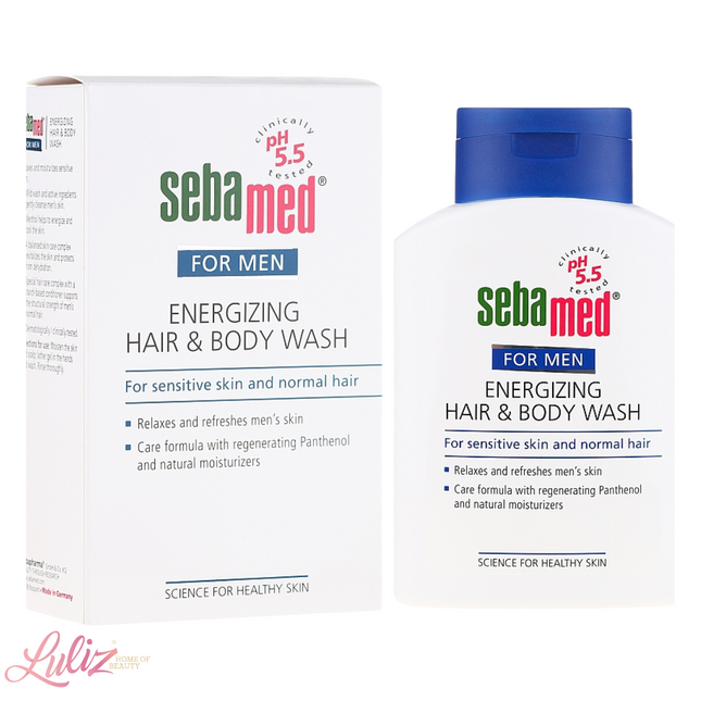 SebaMed Energizing Hair & Body Wash For Men