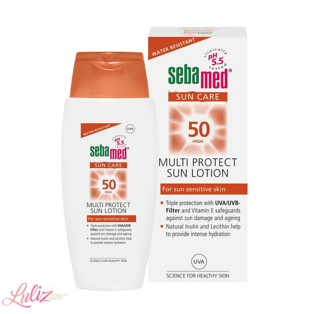 سباميد لوشن الحماية المتعددة من الشمس مقاوم للماء 150 مل بعامل وقاية SPF50
