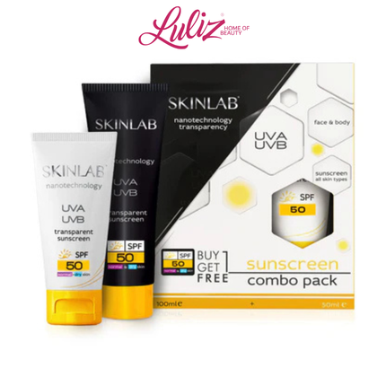 SKINLAB - Nanotechnology Sunscreen Combo Pack Buy 1 Get 1 Free 100ml+50ml