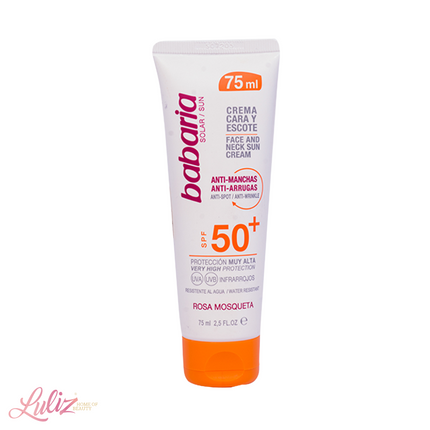 باباريا واقي الشمس للوجه SPF50 + مضاد للتصبغات  75مل