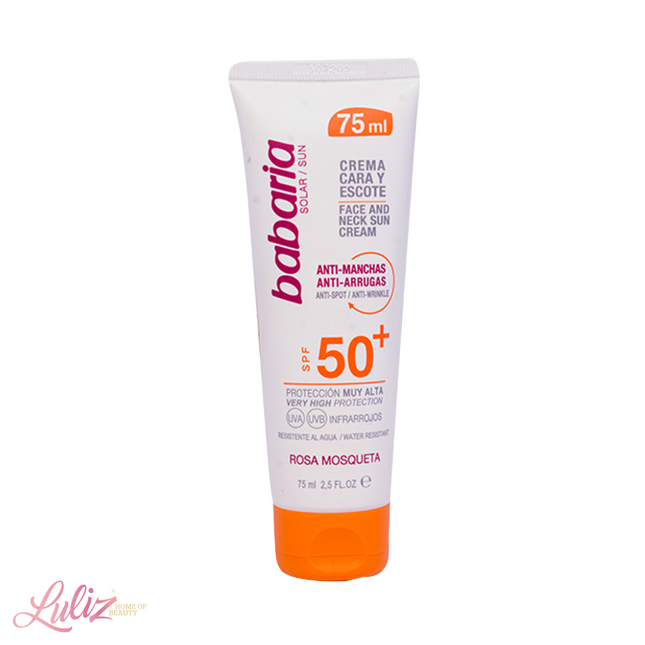 باباريا واقي الشمس للوجه SPF50 + مضاد للتصبغات  75مل