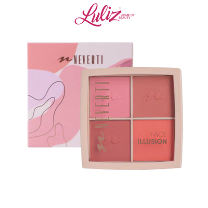 NEVERTI - Face Illusion Blush Palette