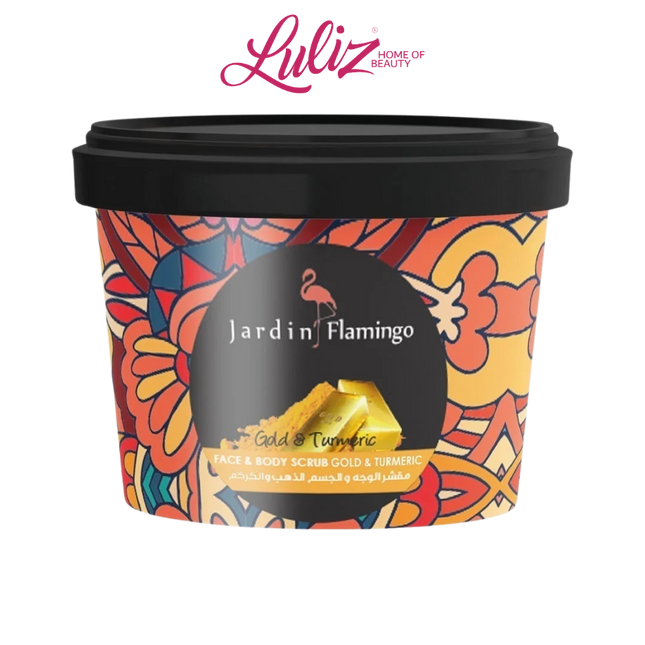 Jardin Flamingo Face & Body Scrub Gold & Tumeric 400G