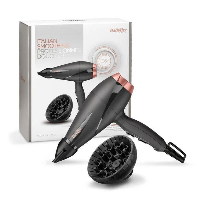 BaByliss D5709DSDE Hair Dryer 2200W Ionic Technology For Frizz Free Hair With Diffuser