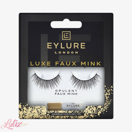 Eylure London Luxe 3D Faux Mink Black Eyelashes - Opulent