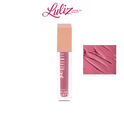 Neverti Stay In Flexi Matte Liquid Lipstick Pink A Poo 007