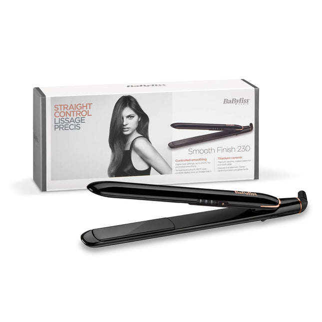 Babyliss St250Sde Hair Straightener Titanium Ceramic Coated Plates 25 Mm With 3 Temp
