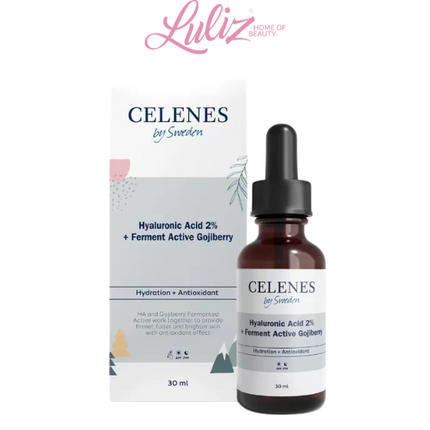 Celenes Hyaluronic Acid 2% + Ferment Active Gojiberry FACE SERUM 30Ml