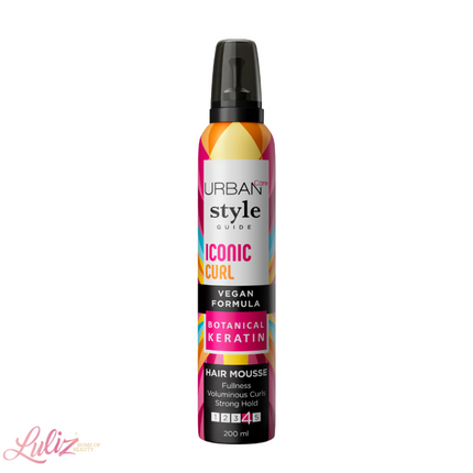 Urban Care Style Guide Iconic Curl Botanical Keratin Hair Mousse 200ml