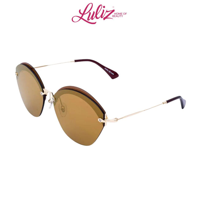 DANIEL KLEIN - DK4249 - C3 Brown Polarized Round Sunglasses