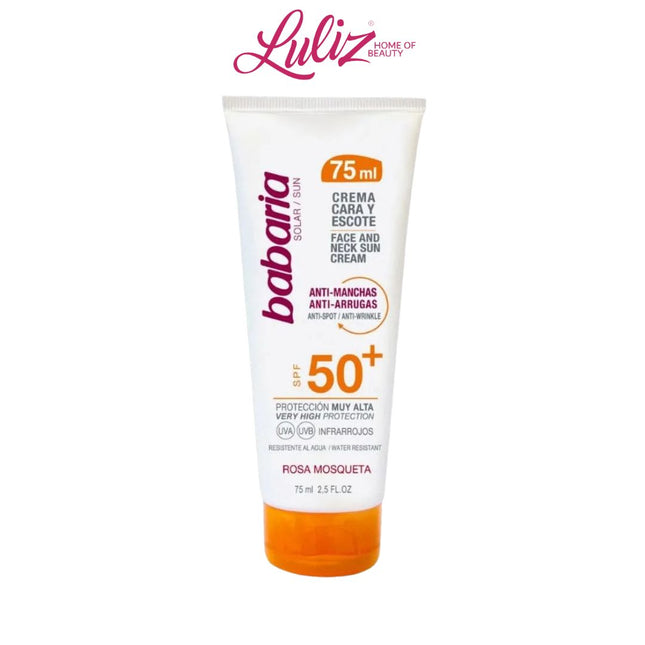 BABARIA - SPF50+ Anti-Spot Facial Sun Cream 75Ml