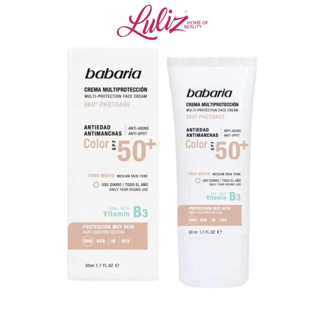 BABARIA - Multi Protection Photoage Tinted Face Cream SPF50+ 50Ml