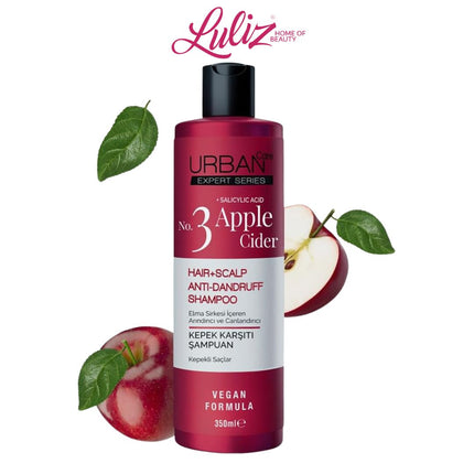 URBAN CARE - Apple Cider + Salicylic Acid Anti-Dandruff Shampoo 350Ml