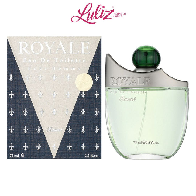عطر رويال من رصاصي 75مل او دي تواليت للرجال
