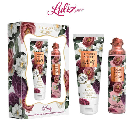امبر فلاورز سيكريت بارتي عطر 250مل ومرطب 250مل