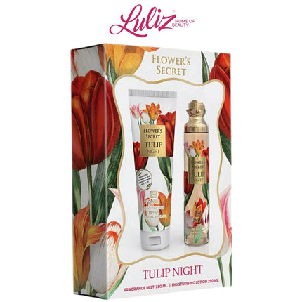 امبر فلاورز سيكريت توليب نايت عطر 250مل ومرطب 250مل