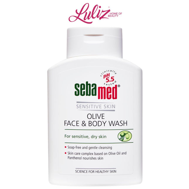 SEBAMED - Olive Face & Body Wash For Sensitive And Delicate Skin 200Ml
