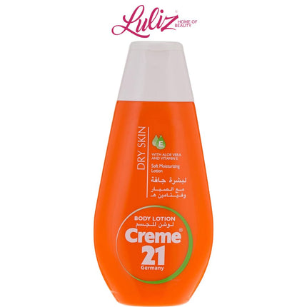 CREME 21 - body lotion dry skin with aloe vera and vitamin e 250ml
