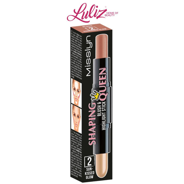 MISSLYN - Shaping Queen Blush And Highlight Stick Sunkissed Glow No.2
