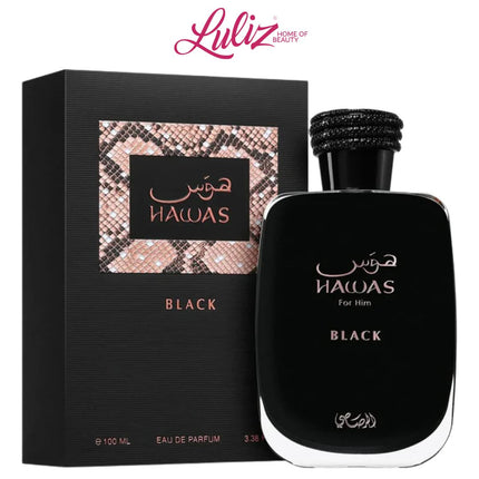 رصاصي - عطر هوس الأسود للرجال، 100 مل