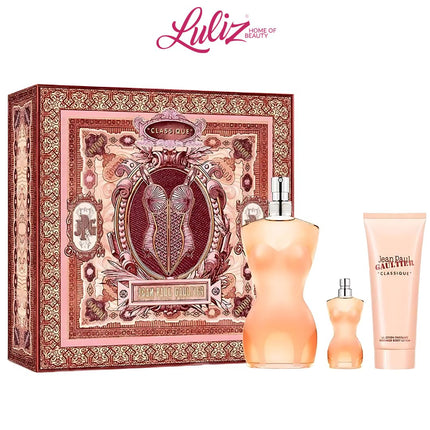 JEAN PAUL GAULTIER _ Classique EDT 100Ml + Mini EDT + Body Lotion 75Ml For Women
