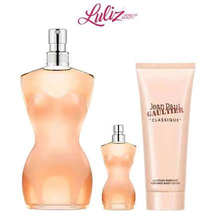JEAN PAUL GAULTIER _ Classique EDT 100Ml + EDT 6Ml + Body Lotion 75Ml For Women