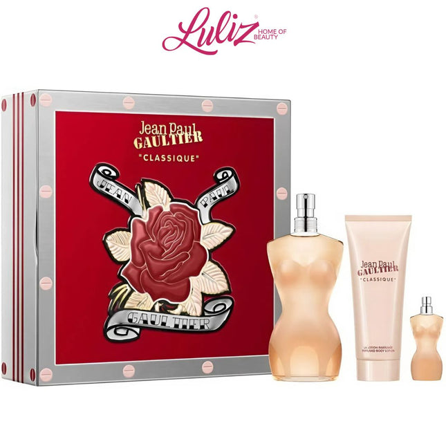 JEAN PAUL GAULTIER _ Classique EDT 100Ml + EDT 6Ml + Body Lotion 75Ml