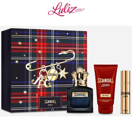 JEAN PAUL GAULTIER _ Scandal Intense EDP 100Ml + EDP 10Ml + Shower Gel 75Ml