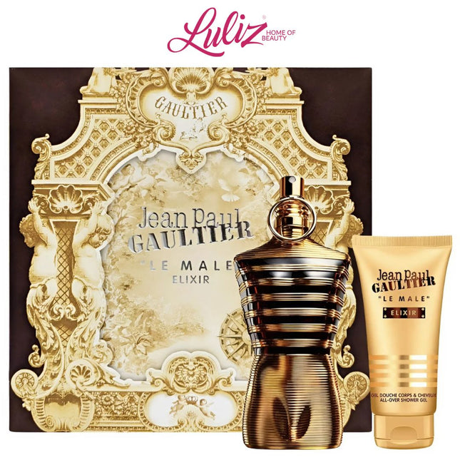 JEAN PAUL GAULTIER _ Le Male Elixir Parfum 125Ml + Shower Gel 75Ml For Men