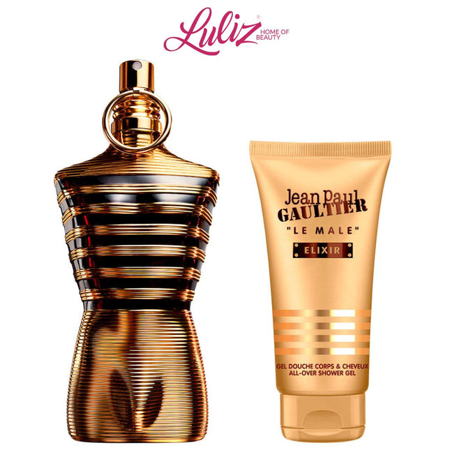JEAN PAUL GAULTIER _ Le Male Elixir Parfum 125Ml + Shower Gel 75Ml For Men