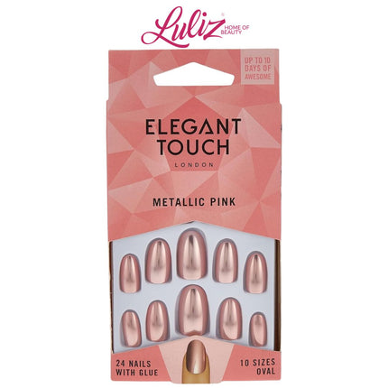 ELEGANT TOUCH - Metallic Pink Nails