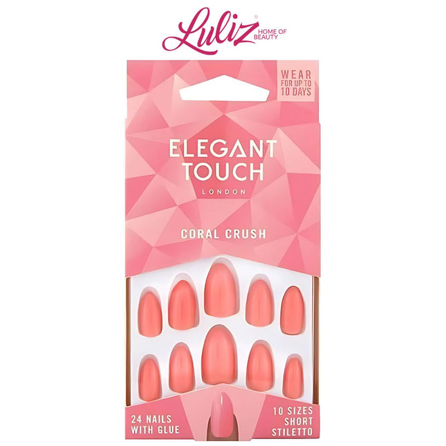 ELEGANT TOUCH - Coral Crush Nails