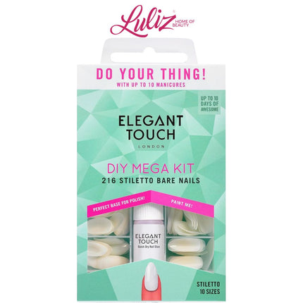 ELEGANT TOUCH - Bare Mega Kit 216 Nails