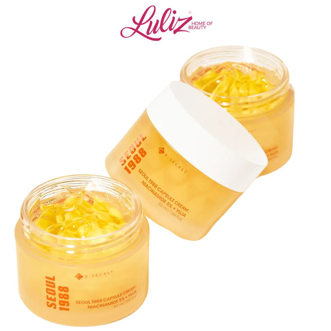 K - SECRET - Seoul 1988 Capsule Cream Niacinamide 5% + Yuja 50ml