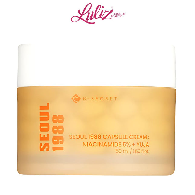 K - SECRET - Seoul 1988 Capsule Cream Niacinamide 5% + Yuja 50ml