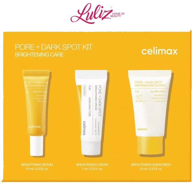 CELIMAX - Pore+Dark Spot Brightening Kit for Radiant Complexion 10ml+7ml+10ml