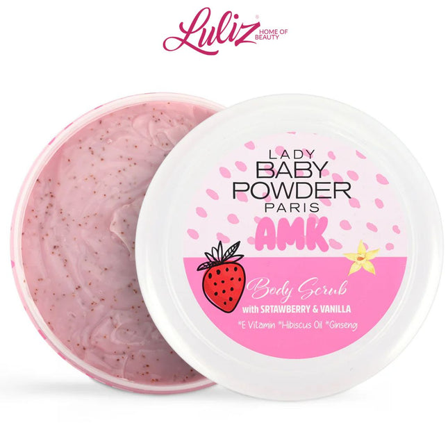 BABY POWDER - AMK Body Scrub Strawberry & Vanilla 500ml