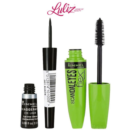 ريميل لندن - طقم ماسكارا سكاندال فليكس + كحل العيون