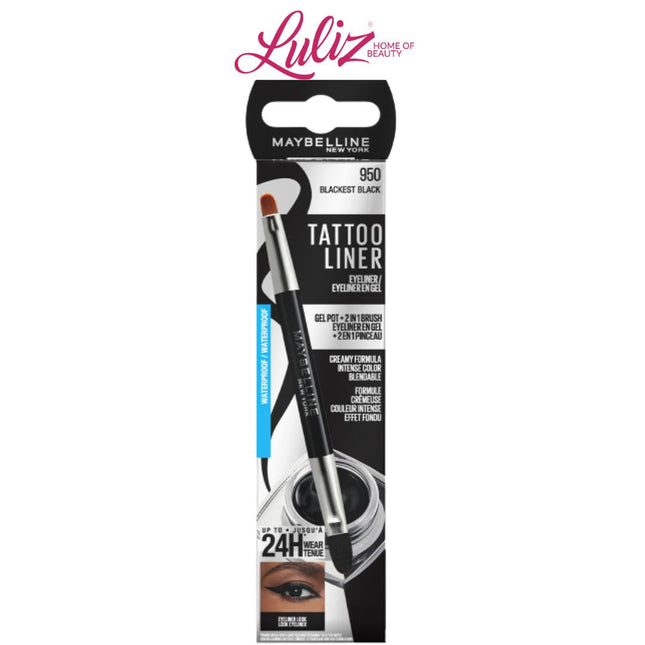 MAYBELLINE - GEL TATTOO LINER 950 BLACKEST BLACK
