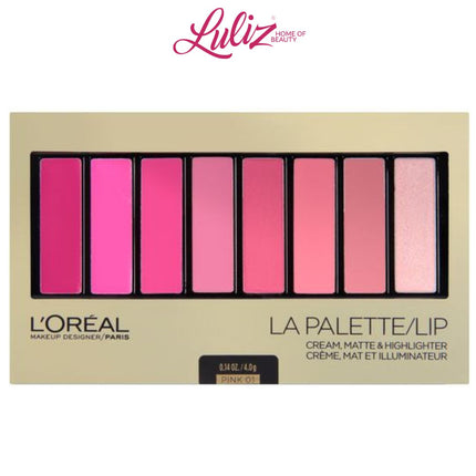 LOREAL PARIS - LA PALETTE LIP PINK 01