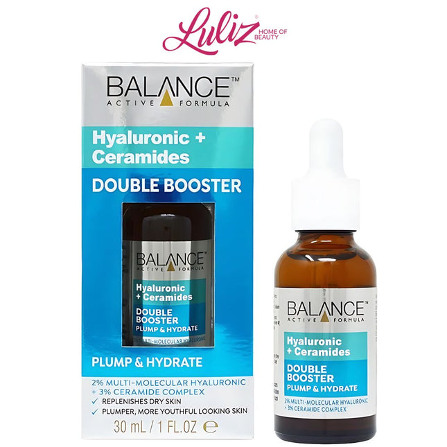 BALANCE ACTIVE - Formula Hyaluronic + Ceramides Double Booster Serum 30ml