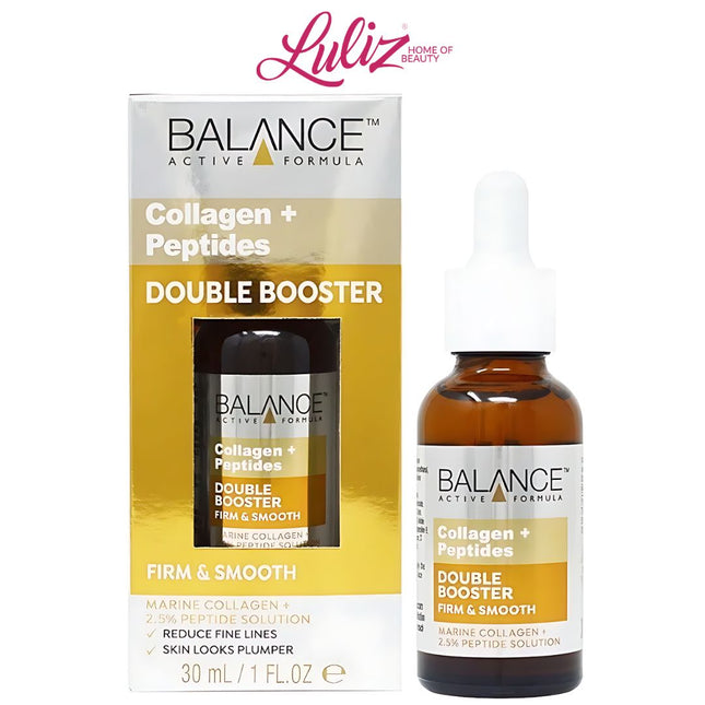 BALANCE ACTIVE - Formula Collagen + Peptides Double Booster Firm & Smooth Serum 30ml